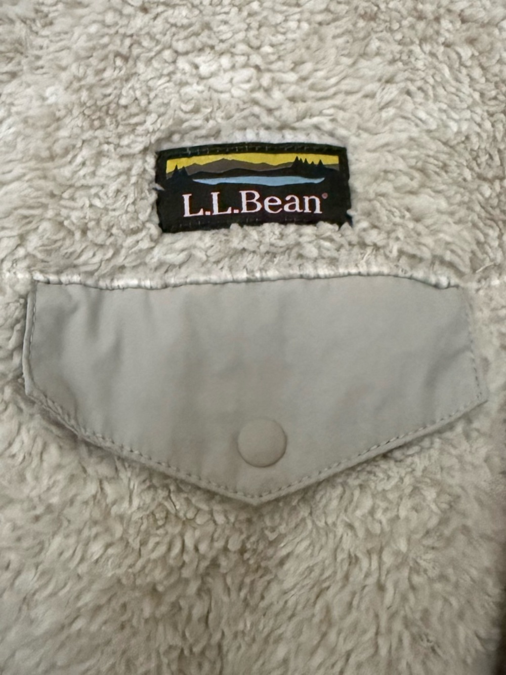 L.L. Bean Sherpa Fleece Zip-front Jacket Size PS - Picture 3 of 7